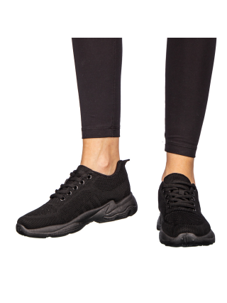 Γυναικεία Αθλητικά Παπούτσια, Γυναικεία αθλητικά παπούτσια  μαύρα από ύφασμαMorison - Kalapod.gr